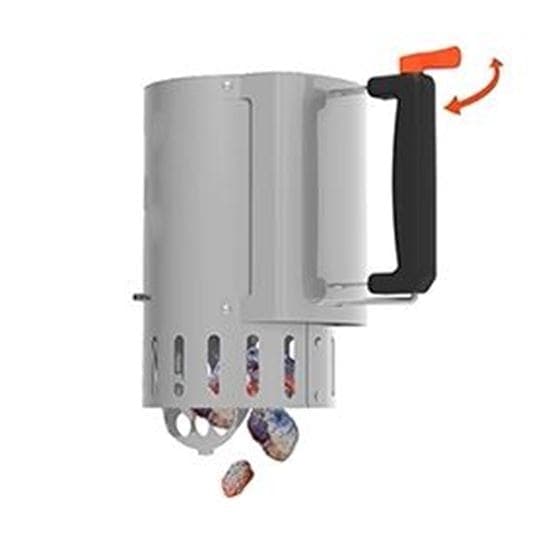 Cheminée d'allumage avec safe-drop en inox