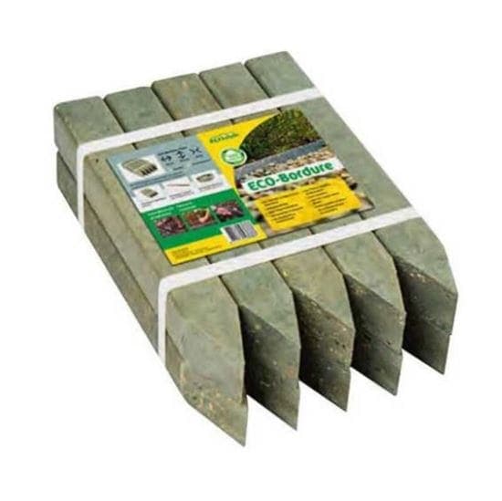 ECO-Bordure Piquet 4cm x 4cm x 40cm gris
