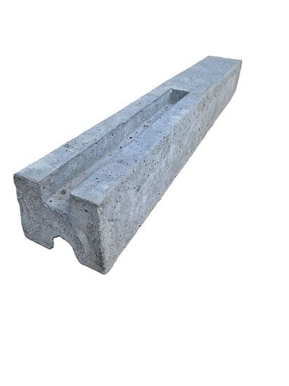 Poteau en béton 80 cm rainure 40 cm