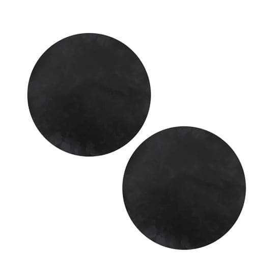 Set de 2 Premium tapis de grille noir Ø 32cm